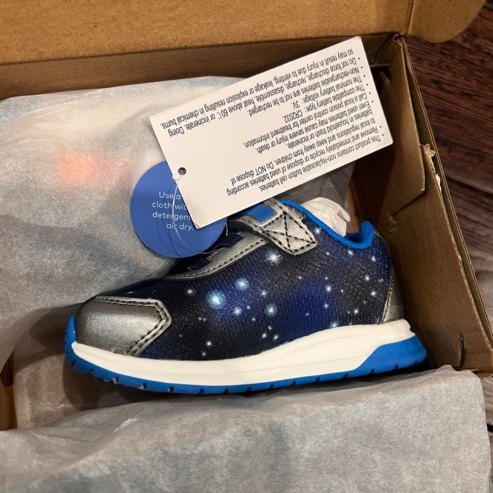 Stride Rite Lighted Astro - Blue and Gray - Picture 4 of 4